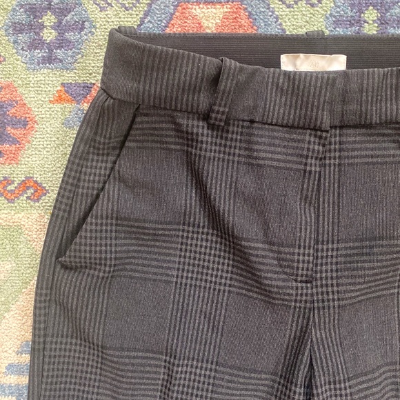 H&M Tailored Plaid Menswear Ankle Length Work Pant - Picture 3 of 6